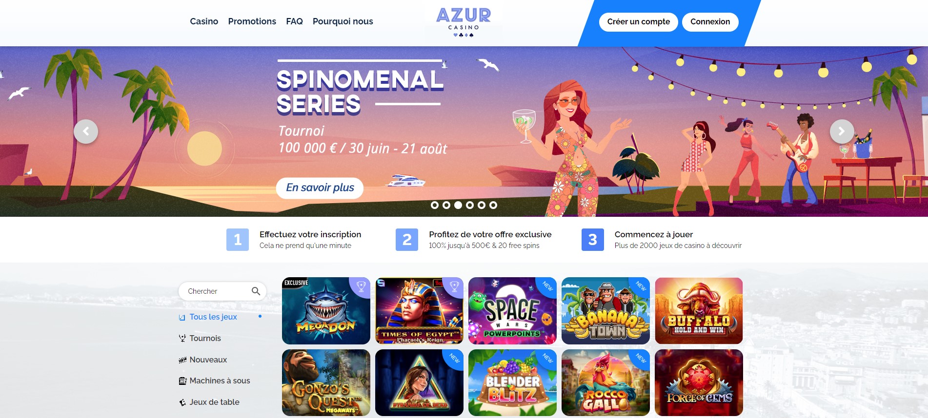 Azur casino avis
